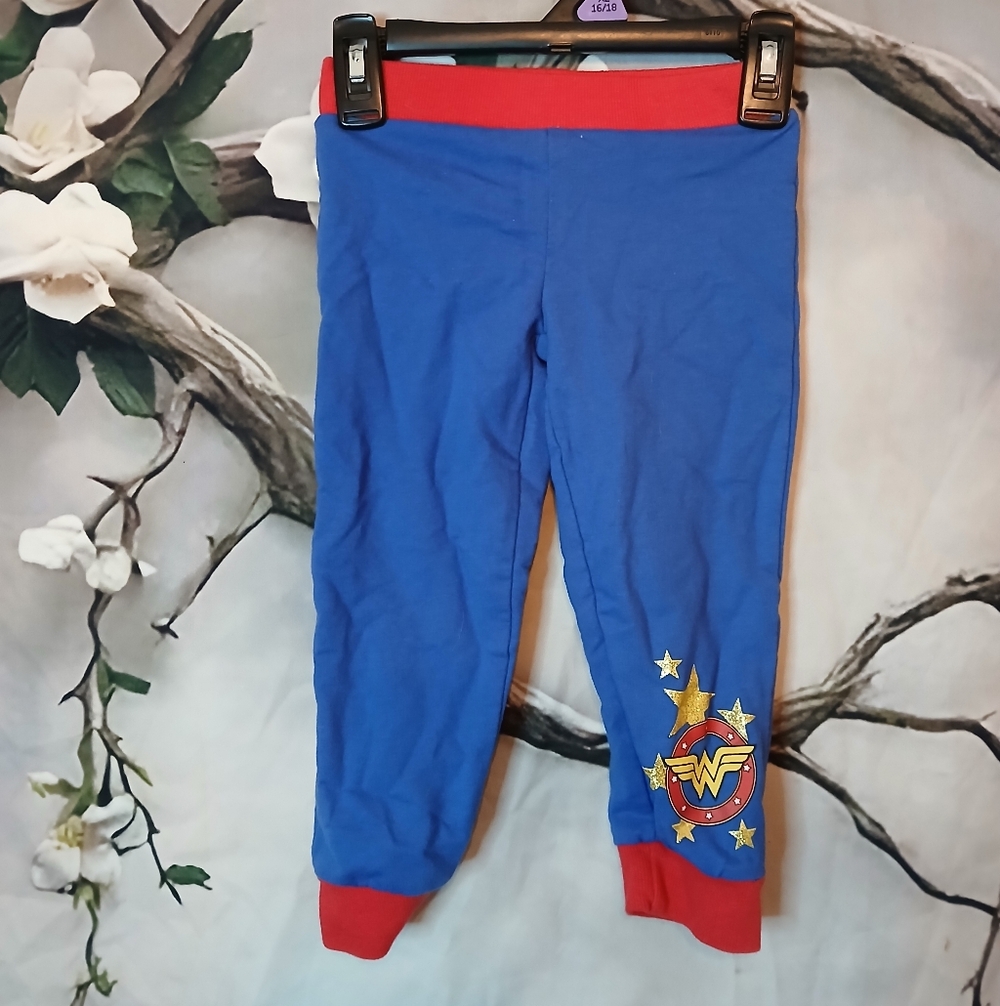 Blue and Red Wonder Woman Leggings